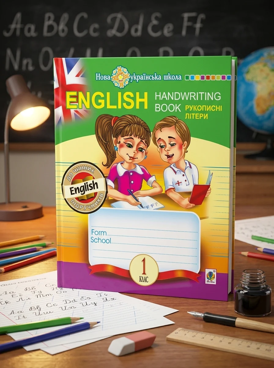 English. 1 клас. Handwriting Book. Прописи. Рукописні літери. Лінійка — Вивчення мов