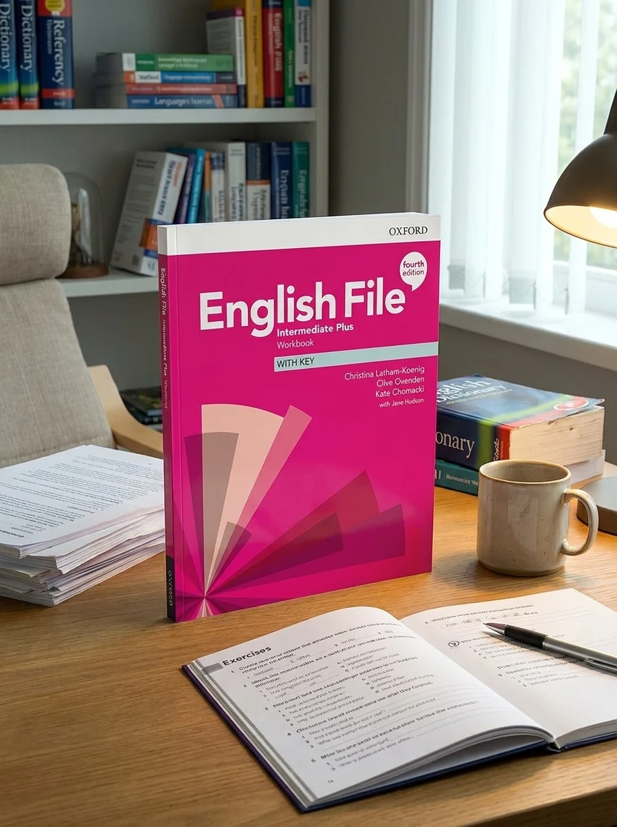 English File (4th Edition) Intermediate Plus Workbook with key — Вивчення мов