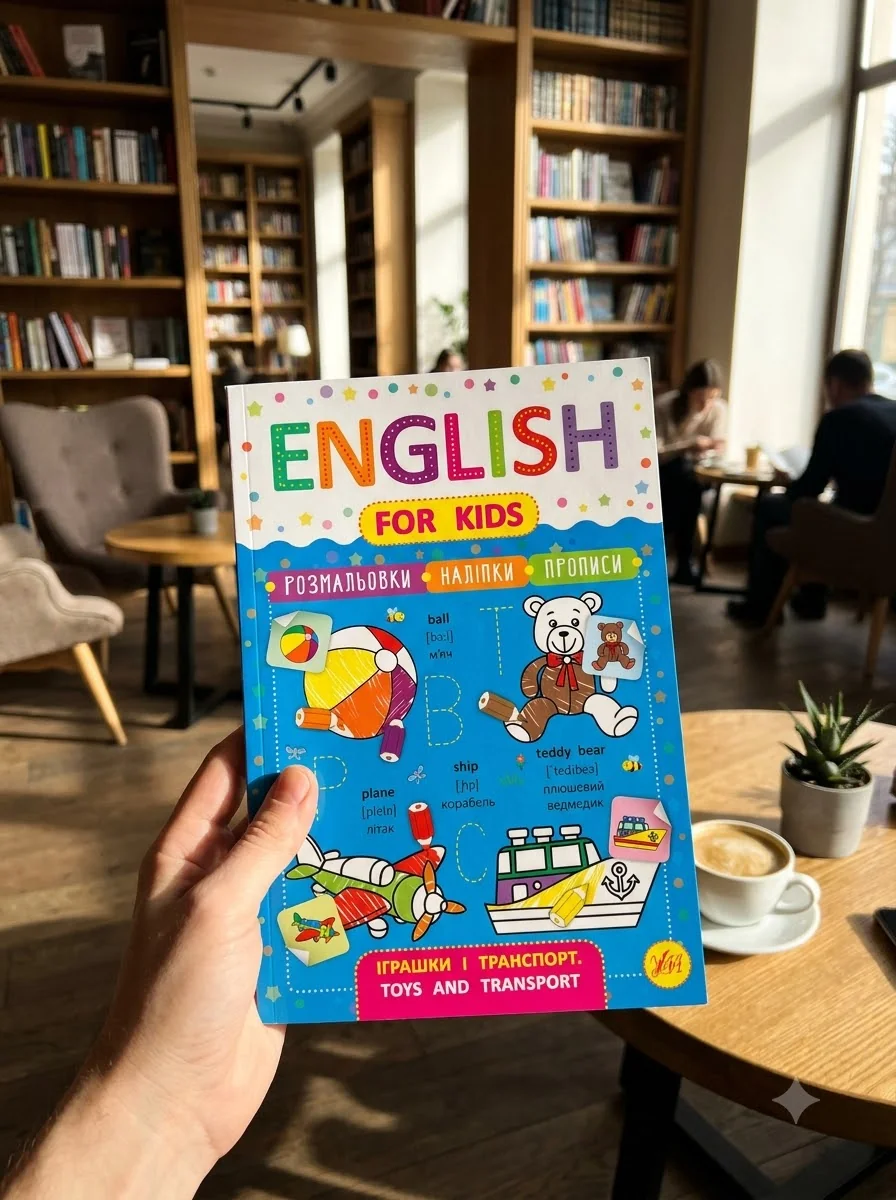 English for Kids. Іграшки і транспорт. Toys and Transport — Розвивальні книги