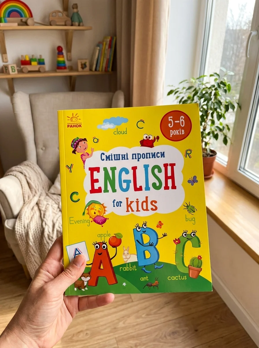 English for Kids. Смішні прописи — Розвивальні книги