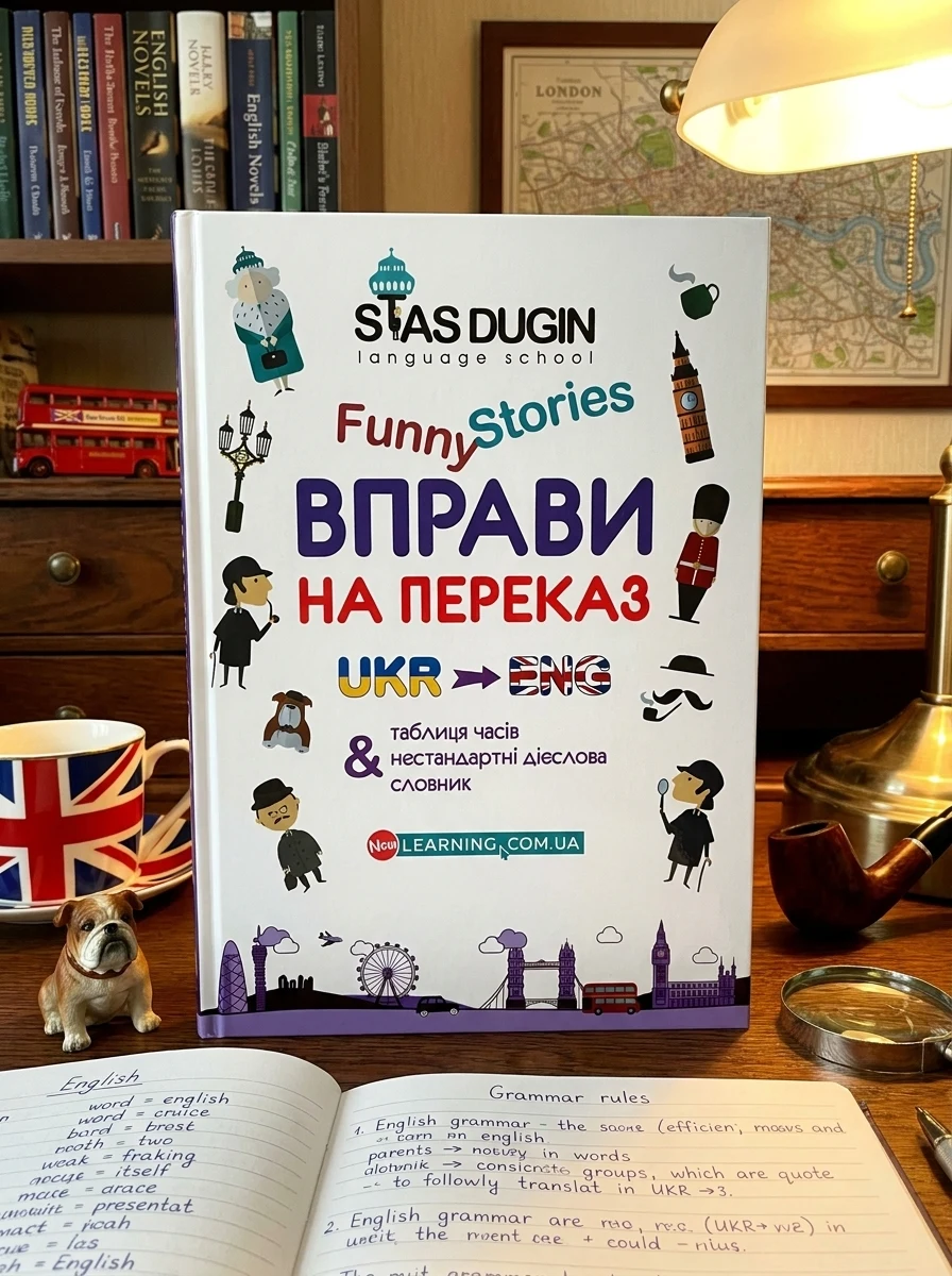 English Funny Stories. Вправи на переказ зі словником та додатковим граматичним матеріалом — Вивчення мов