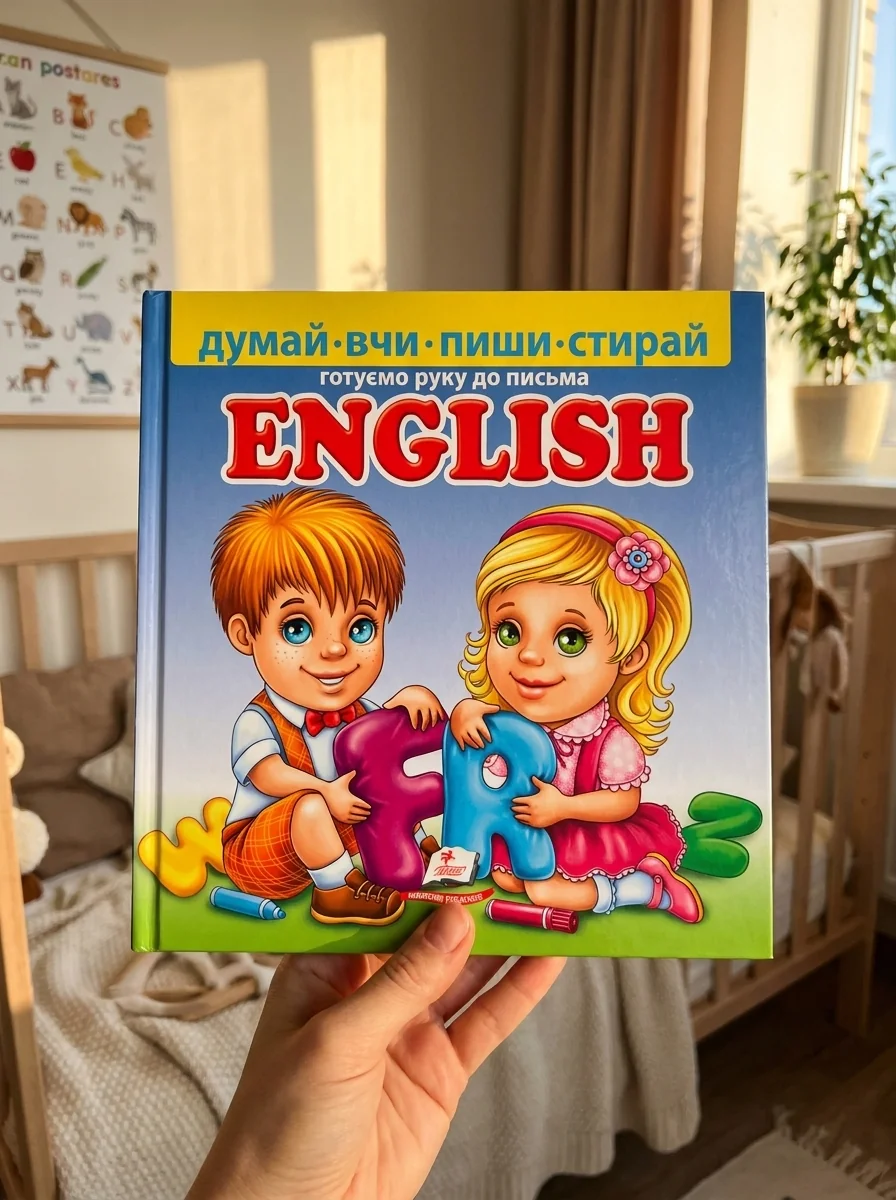 English. Готуємо руку до письма + фломастер на водяній основі, обкладинка