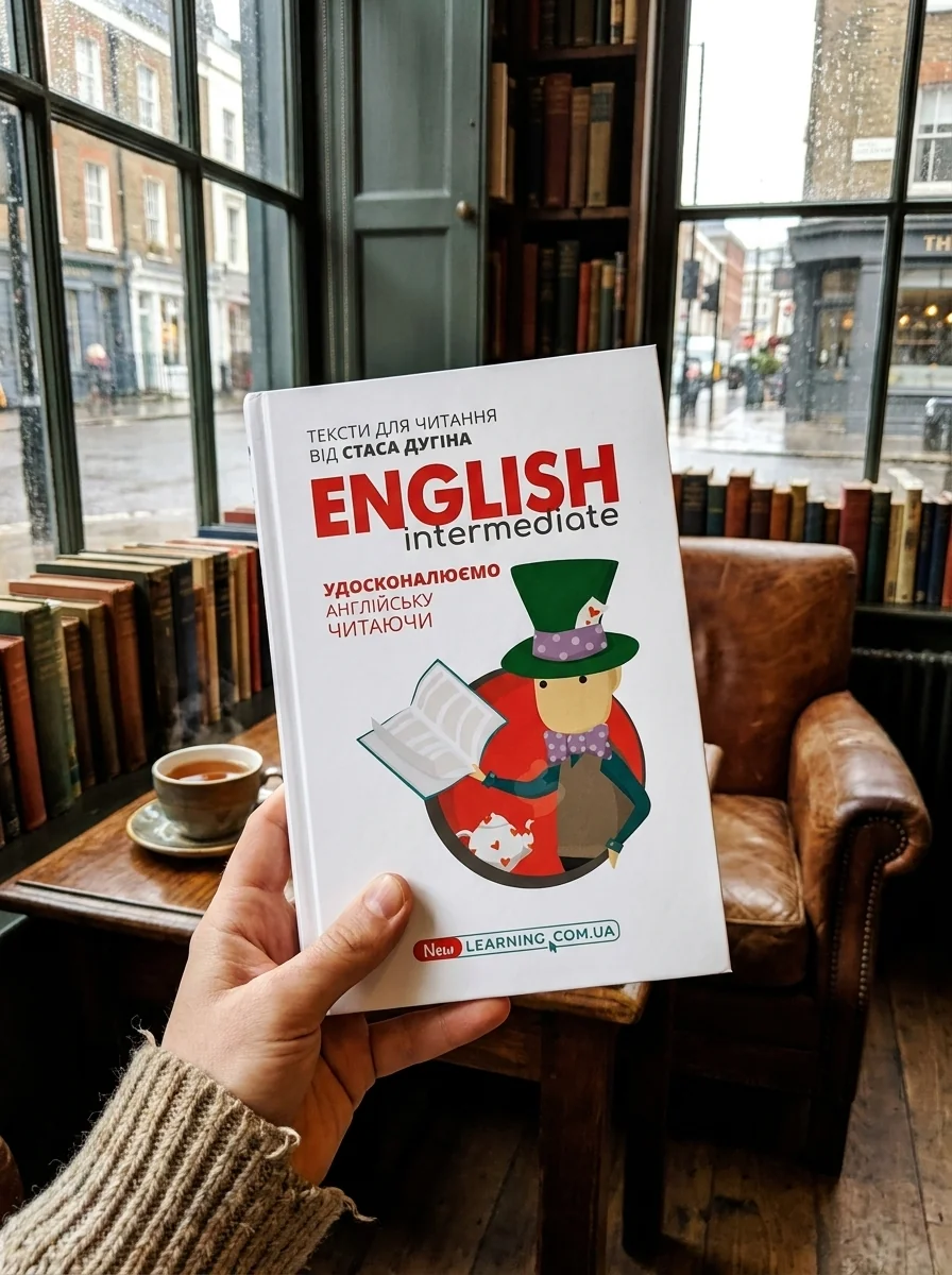English Intermediate. Удосконалюємо англійську читаючи — Станіслав Дугін, обкладинка