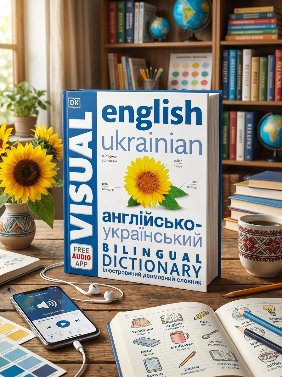English Ukrainian Visual Bilingual Dictionary with FREE Audio APP, фото 2