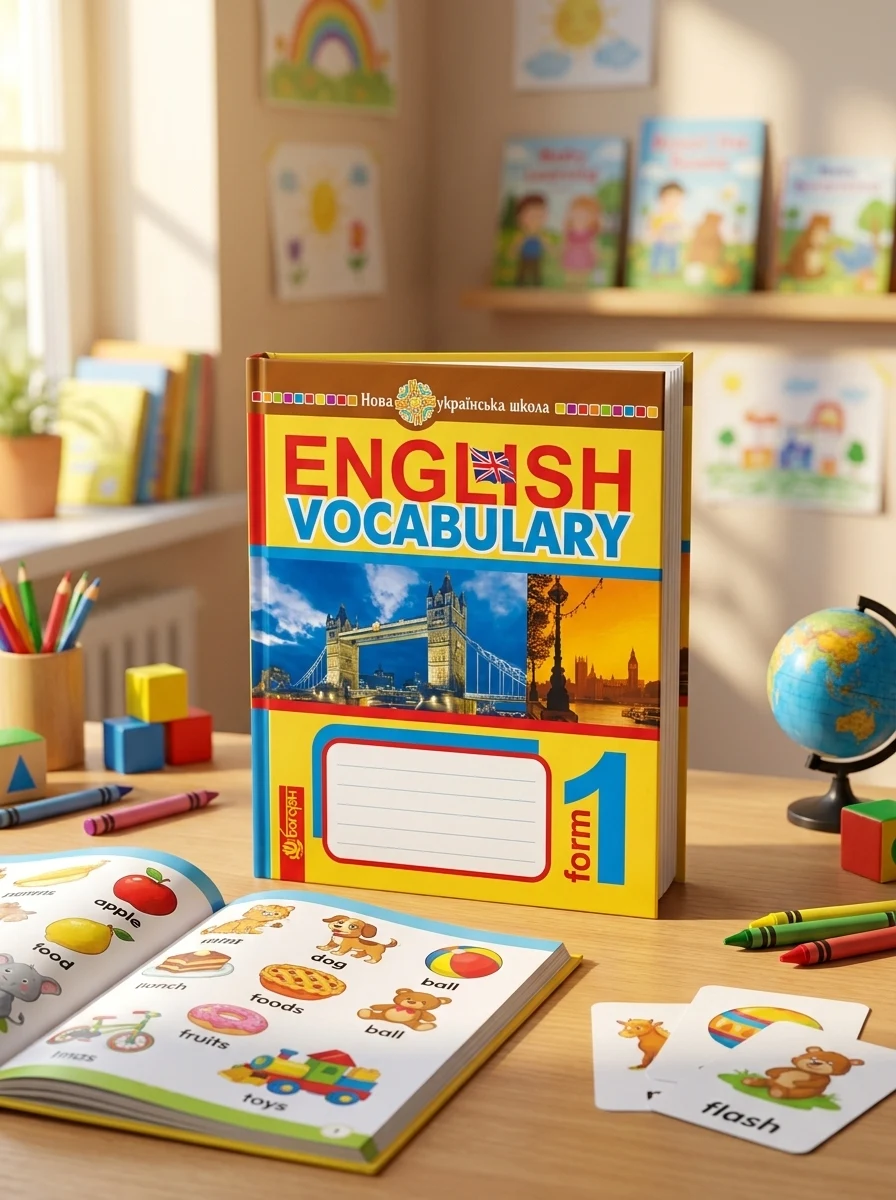 English Vocabulary. Словник з англійської мови з ілюстраціями. 1 клас — Вивчення мов