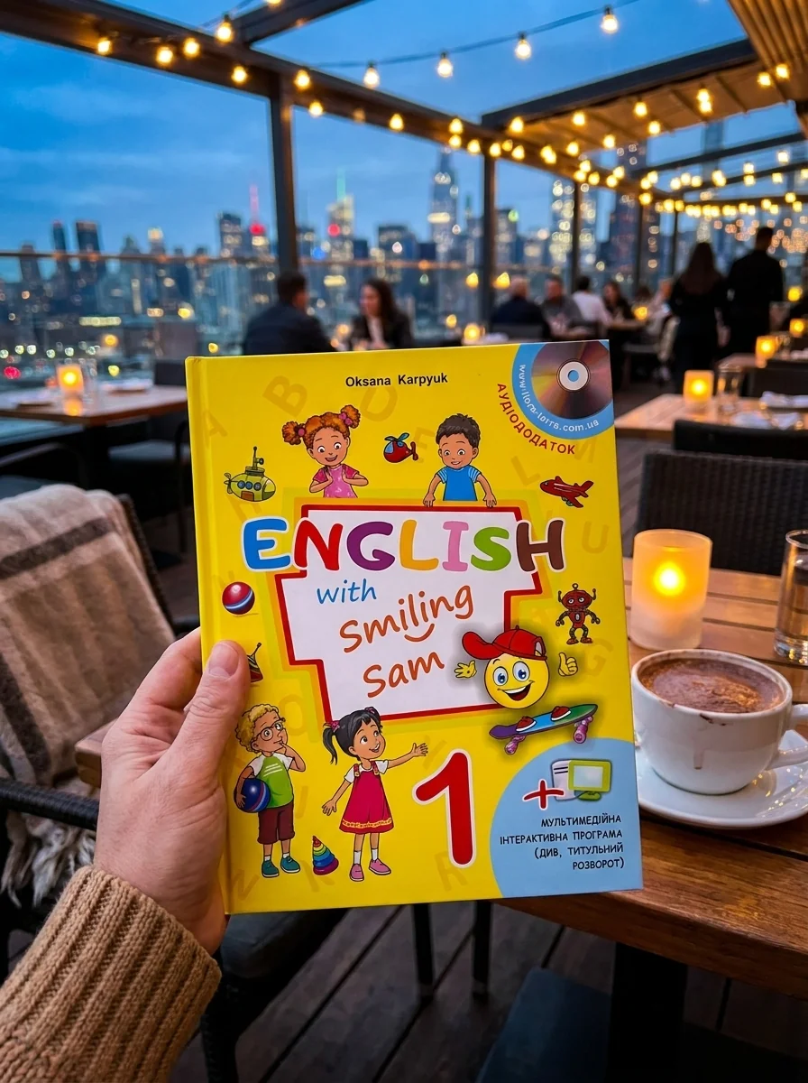 English with Smiling Sam 1. Підручник для 1 класу — Карпюк Оксана, обкладинка