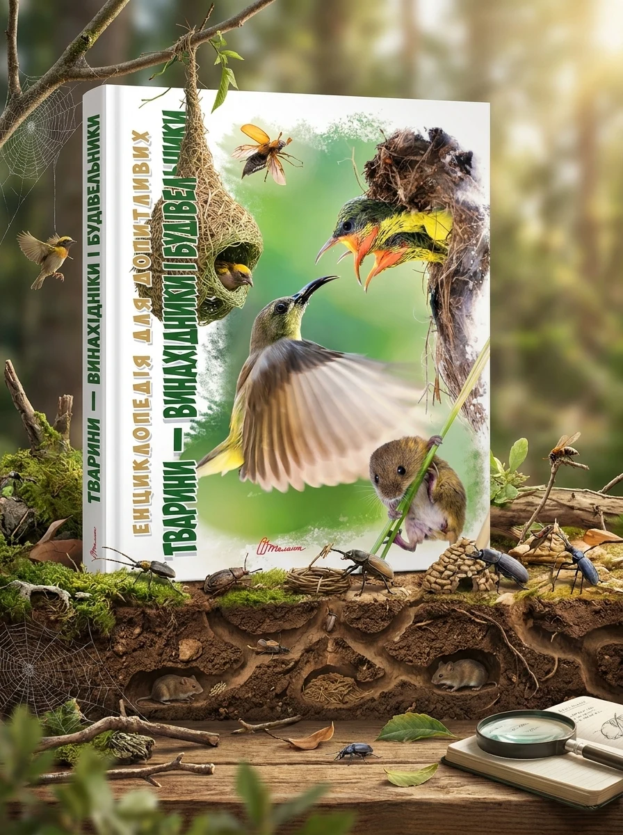 Енциклопедія для допитливих А5 : Тварини - винахідники і будівельники (Українська, 01 КРЕЙДОВАНИЙ ) — фото 2