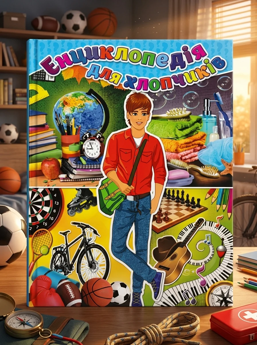 Енциклопедія для хлопчиків, обкладинка