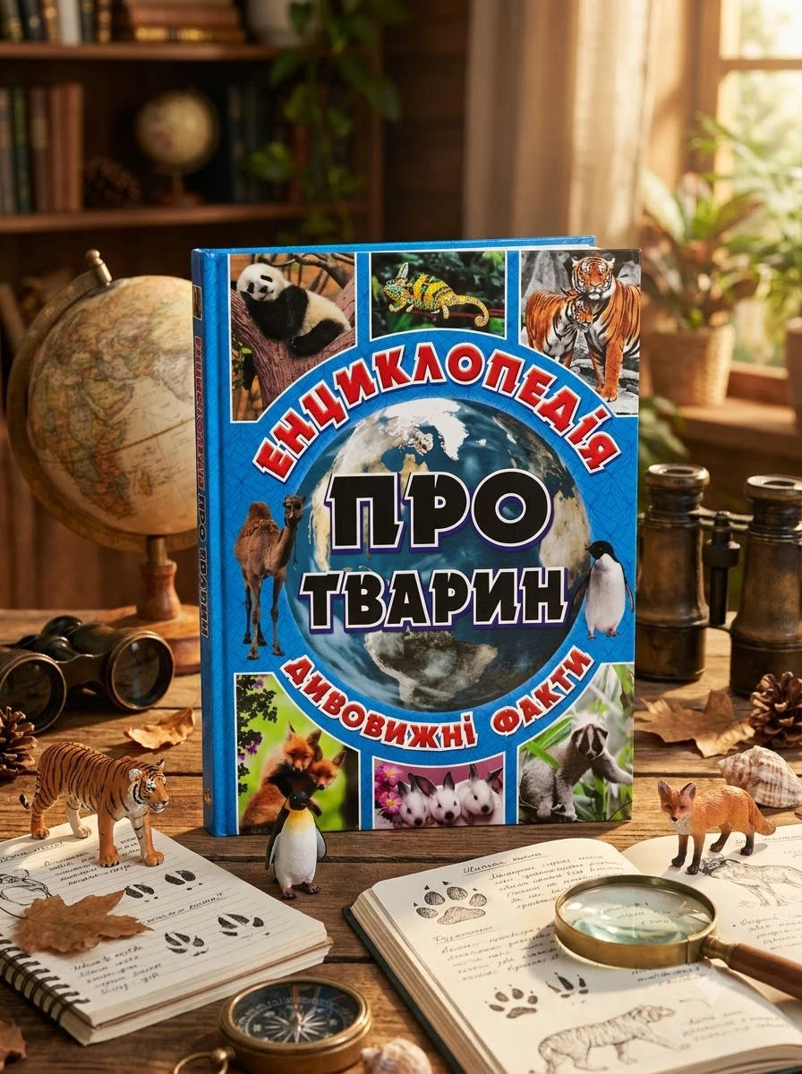 Енциклопедія про тварин. Дивовижні факти (синя обкладинка)