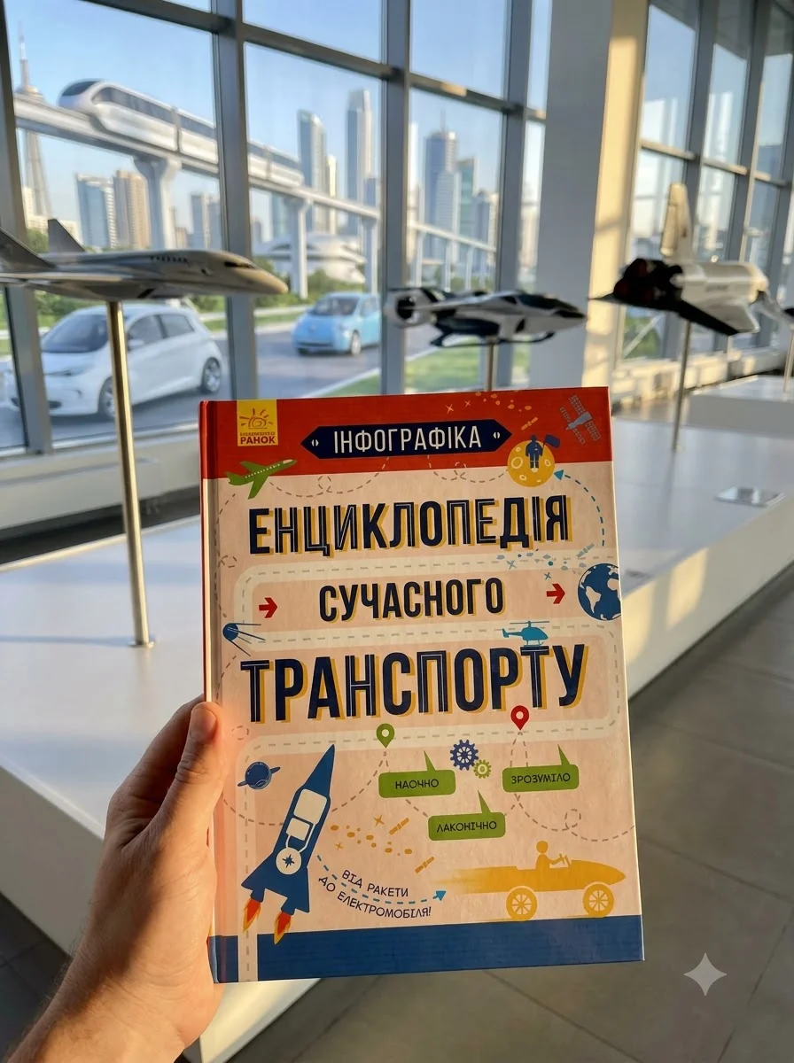 Енциклопедія сучасного транспорту. Інфографіка — Єжелий С., обкладинка