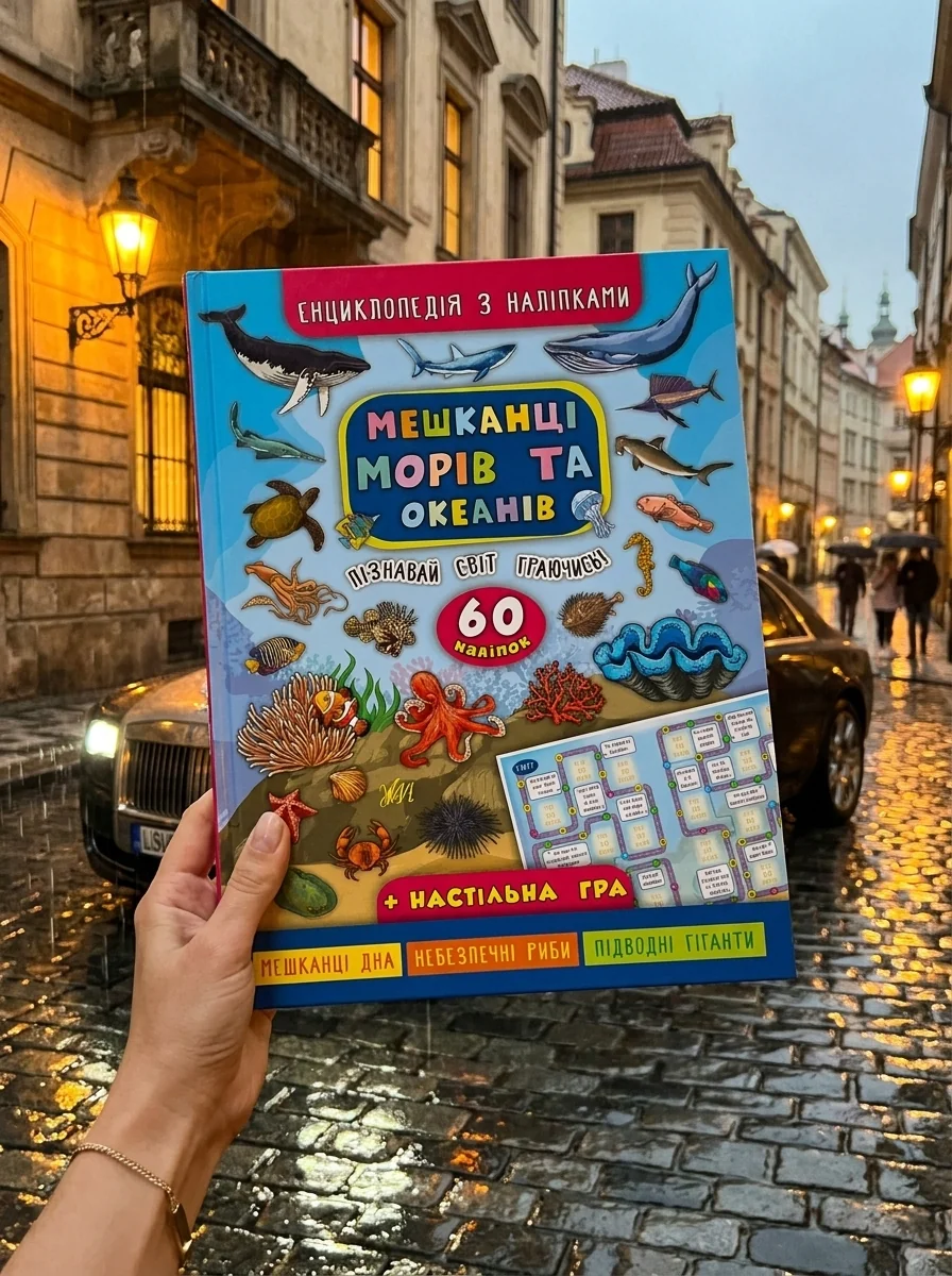 Енциклопедія з наліпками. Мешканці морів та океанів — фото 2
