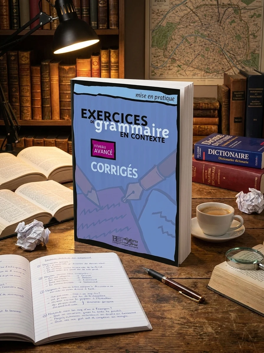 Exercices de grammaire en contexte. Corrigés, niveau avancé — Вивчення мов