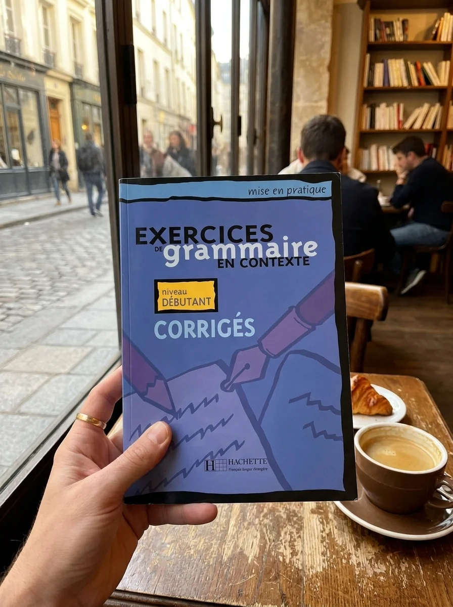 Exercices de grammaire en contexte. Corriges A1 - niveau debutant — Anne Akyuz, обкладинка