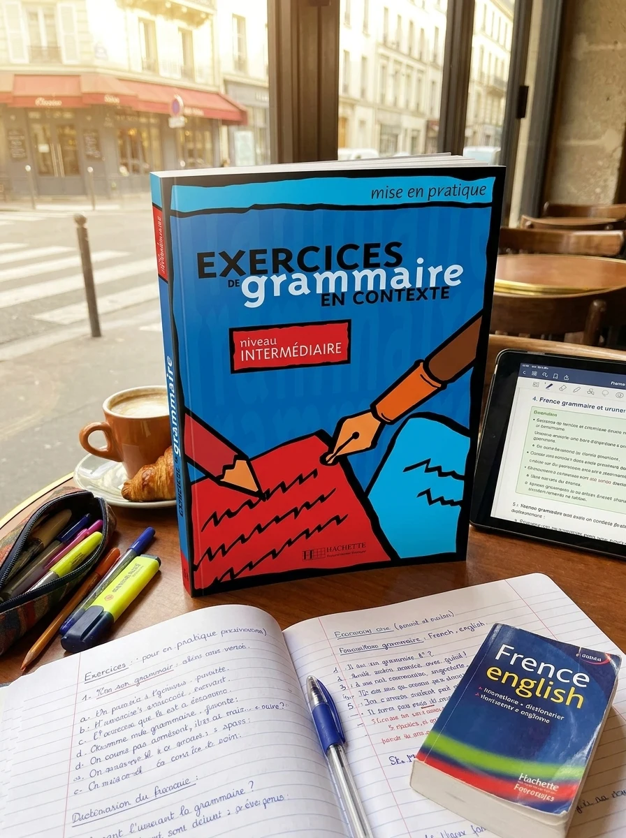 Exercices de grammaire en contexte. Livre de l'eleve A2 - niveau intermedi — Вивчення мов