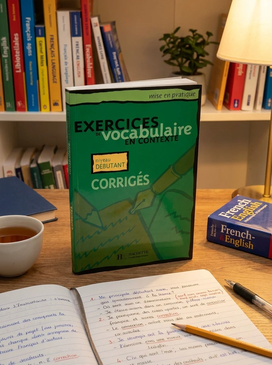 Exercices de vocabulaire en contexte: Corriges - niveau debutant — Вивчення мов