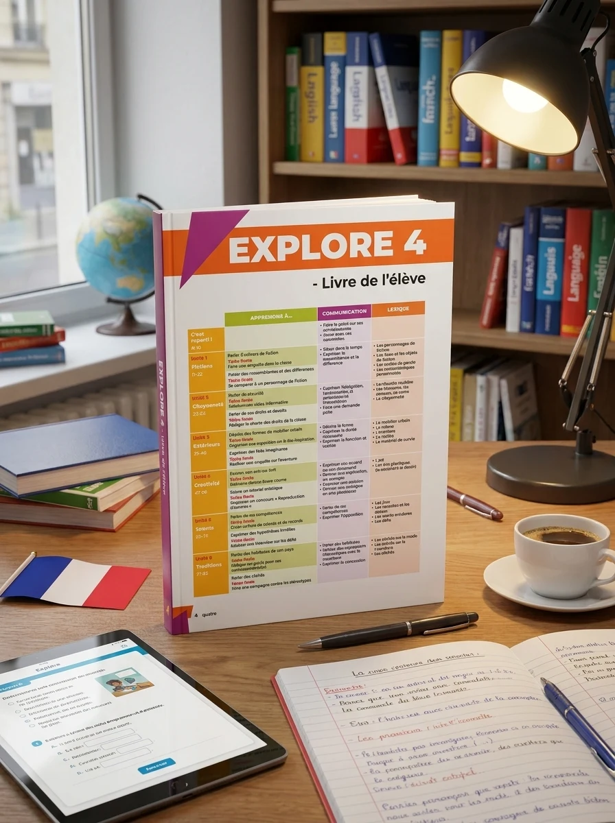 Explore: Livre De L'eleve 4 + Version Numerique — Фаб'єн Галлон, обкладинка