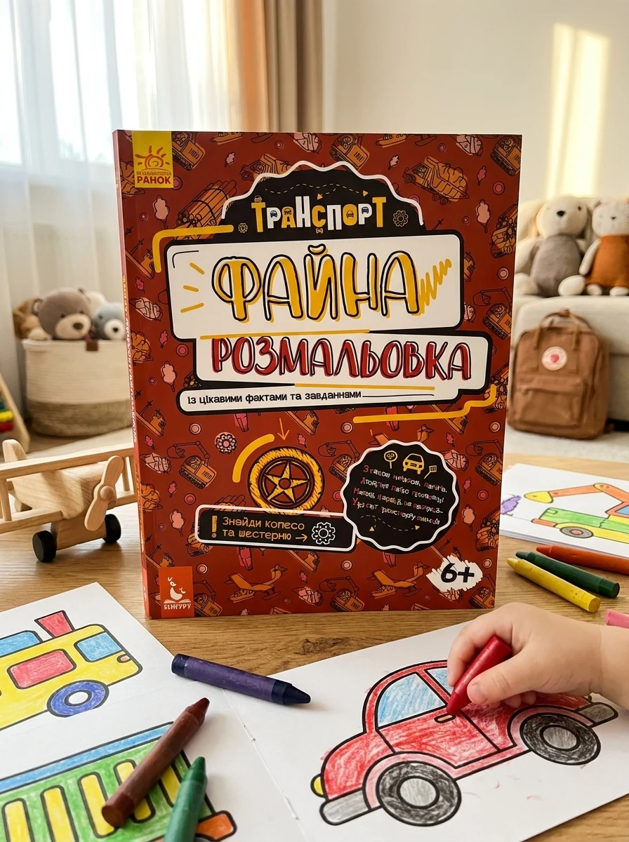 Файна розмальовка. Транспорт — Дитяча література
