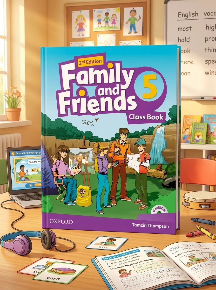 Family and Friends 2nd Edition 5: Class Book with MultiROM