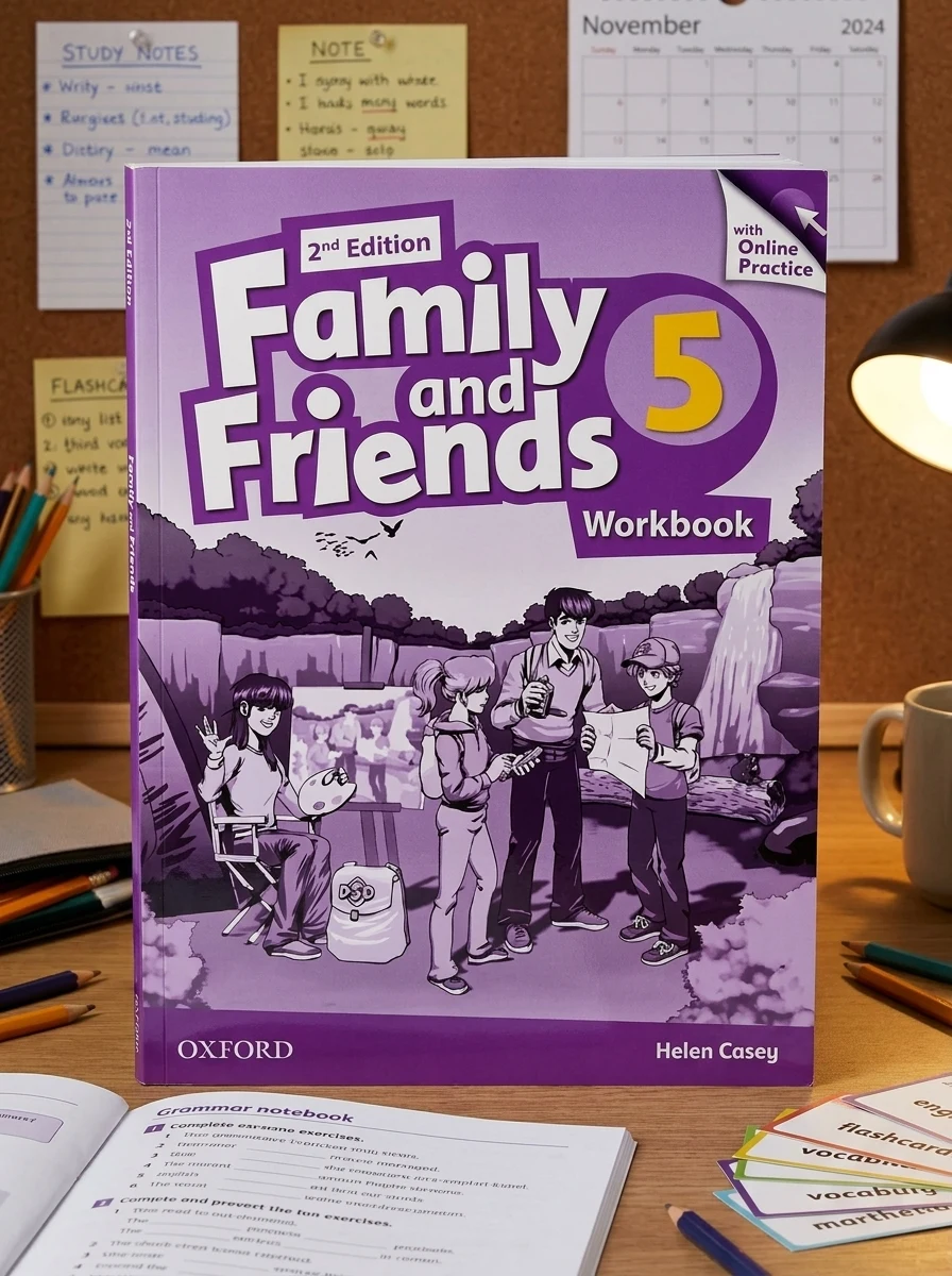 Family and Friends: 5 Workbook, обкладинка