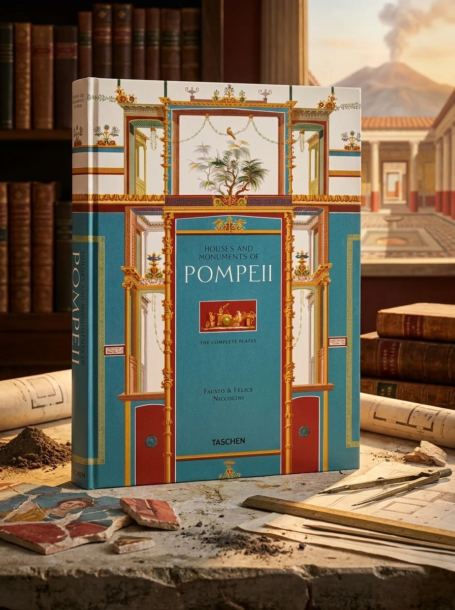 Fausto & Felice Niccolini. Houses and Monuments of Pompeii — Себастьян Шютце, обкладинка