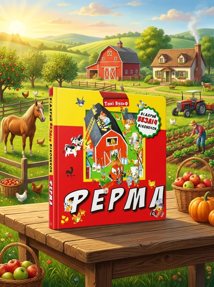 Ферма. Відкрий безліч віконечок — Дитячі книги
