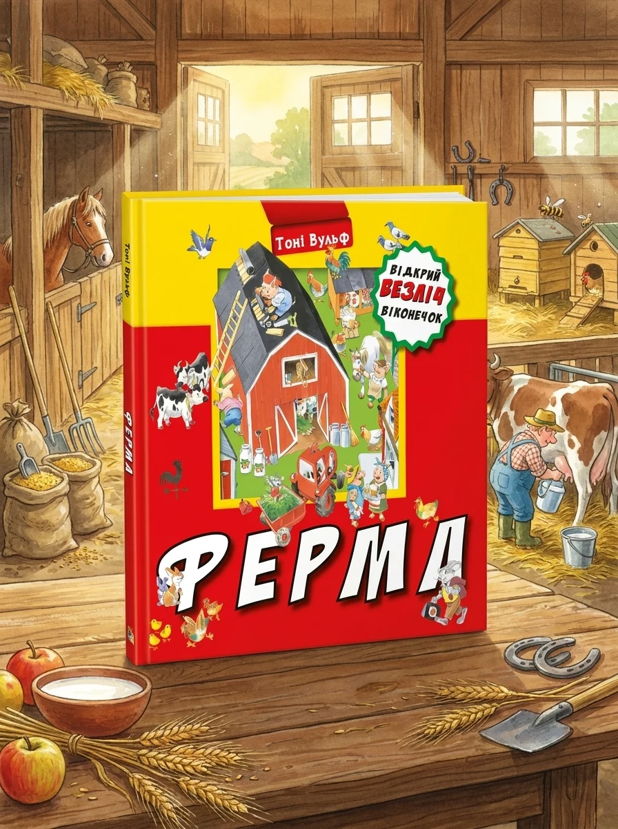 Ферма. Відкрий безліч віконечок. Тоні Вульф — Дитячі книги