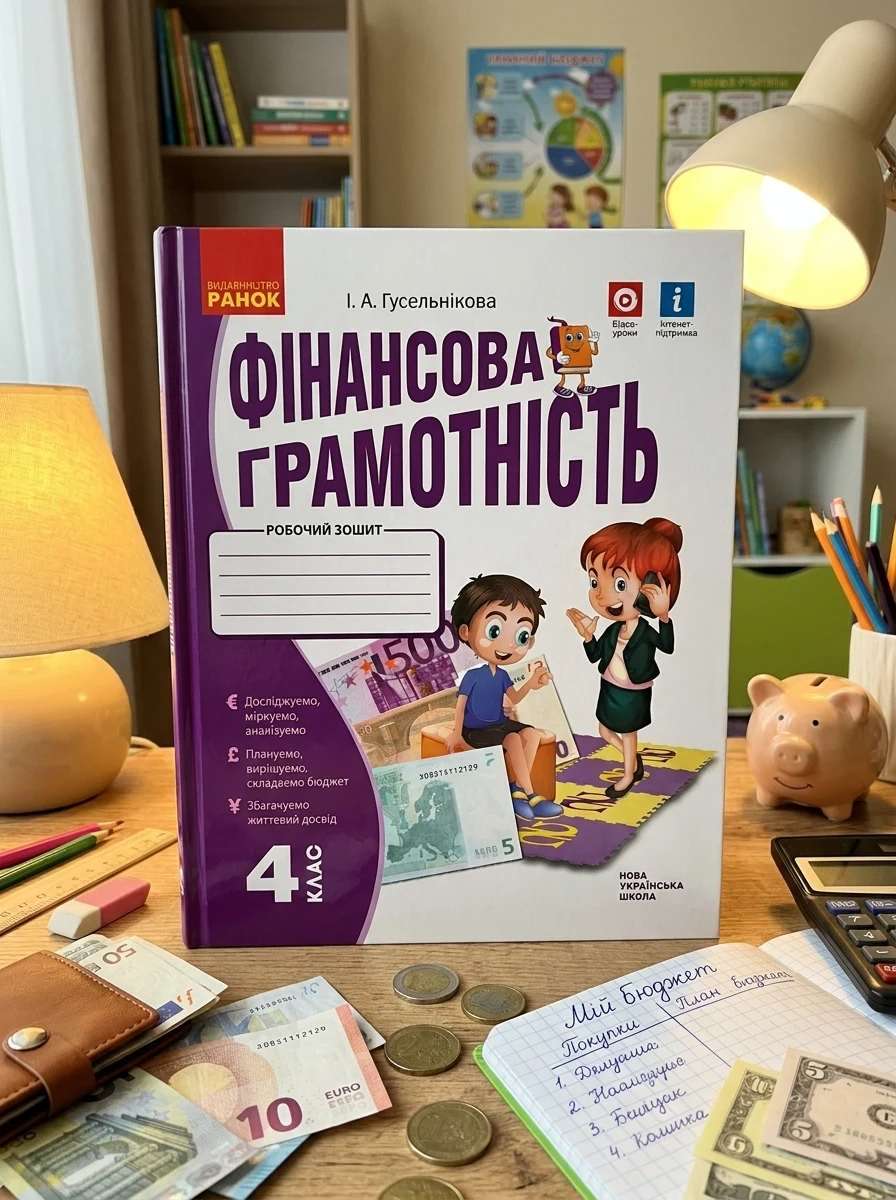 Фінансова грамотність. 4 клас. Робочий зошит — Дитяча література
