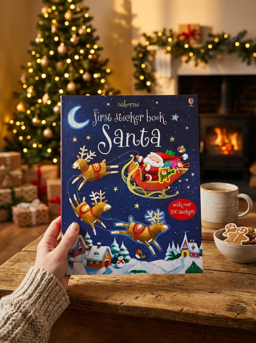 First Sticker Book. Santa — Сем Теплін, обкладинка