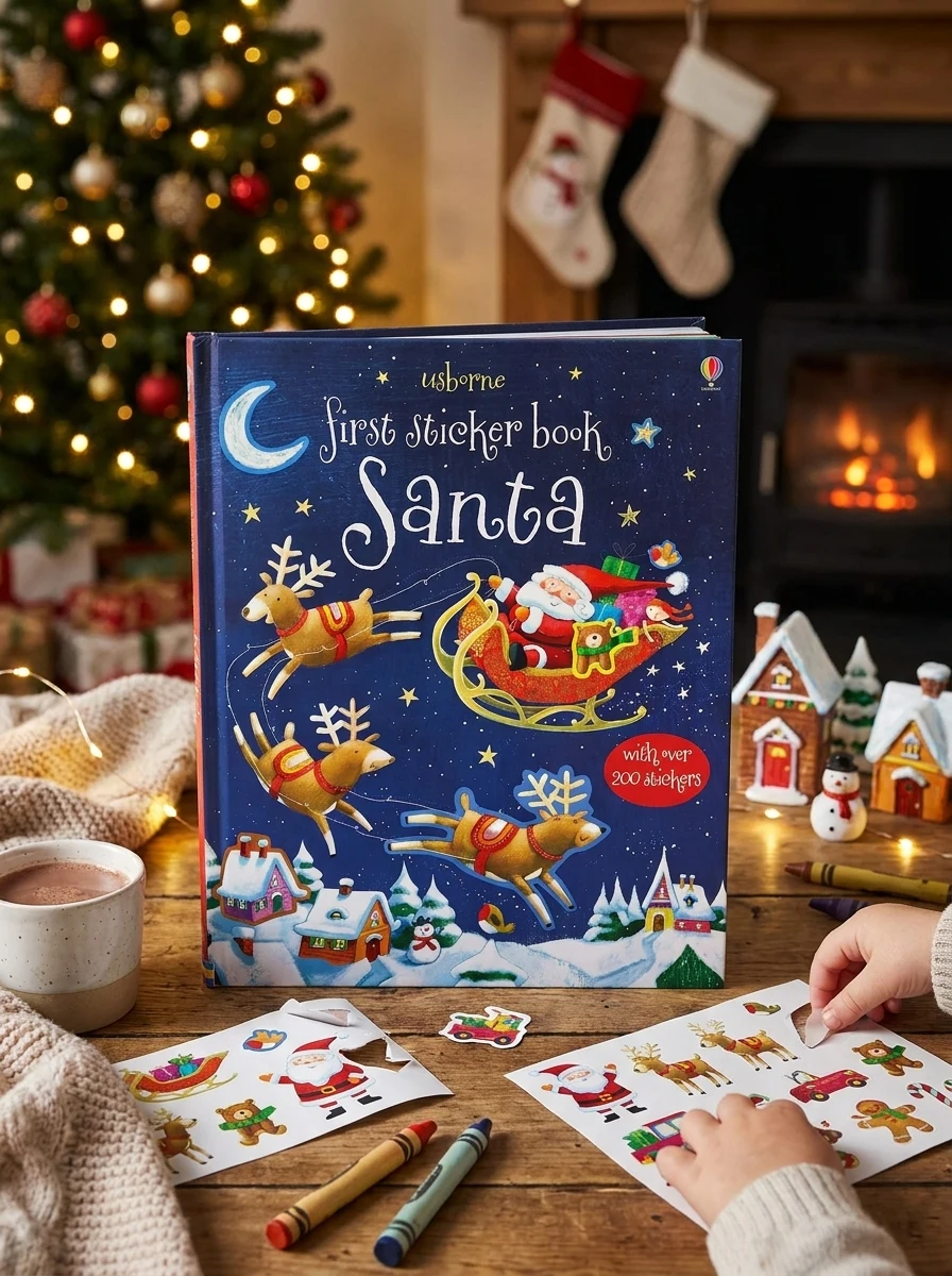 First Sticker Book. Santa