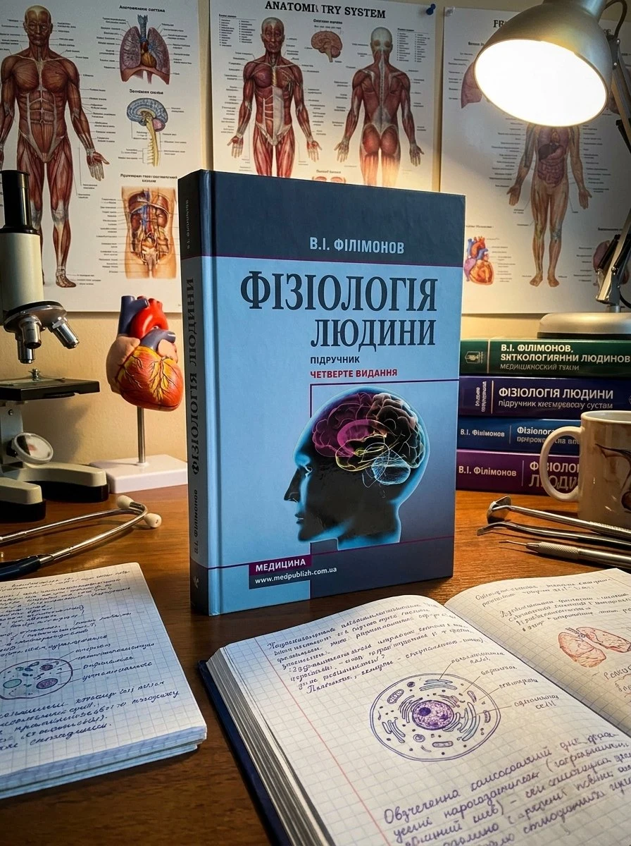 Фізіологія людини: підручник — В.І Філімонов, обкладинка