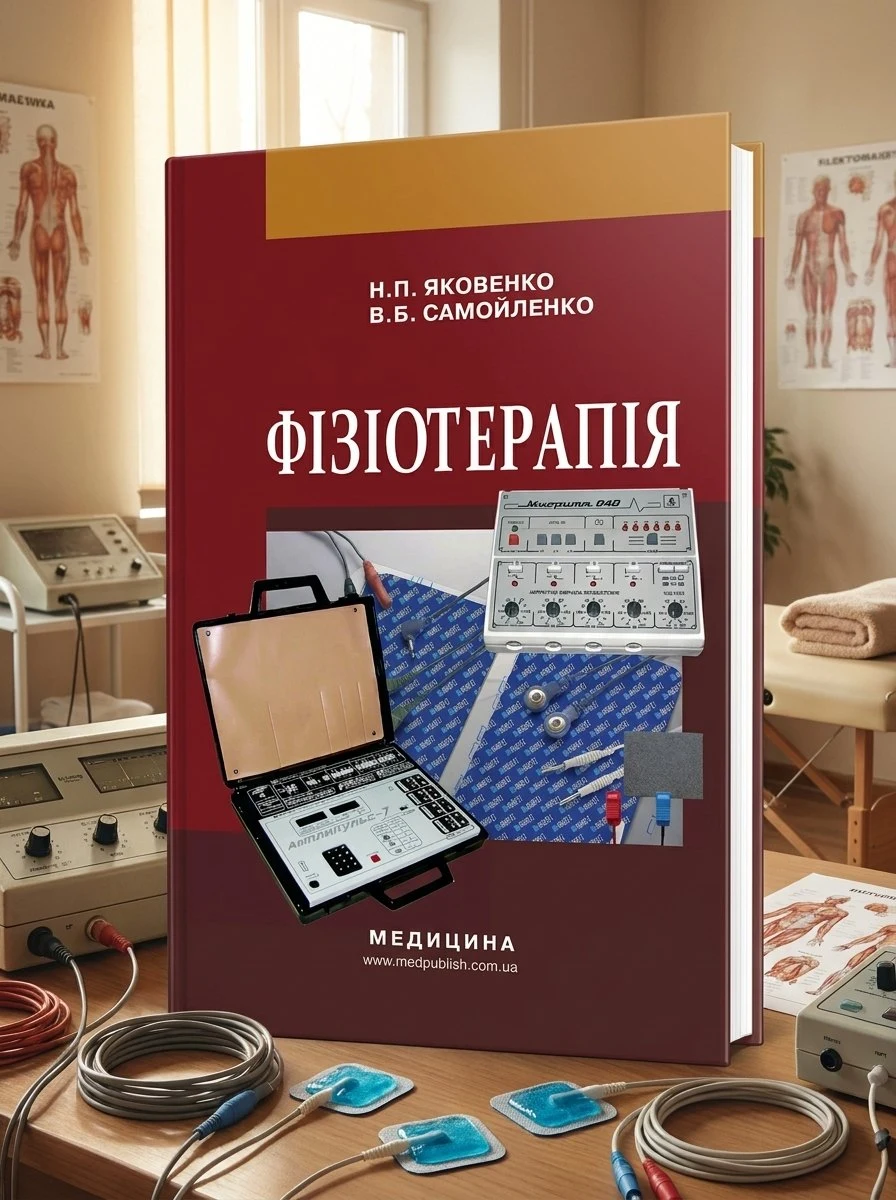 Фізіотерапія: підручник — Н.П Яковенко, обкладинка