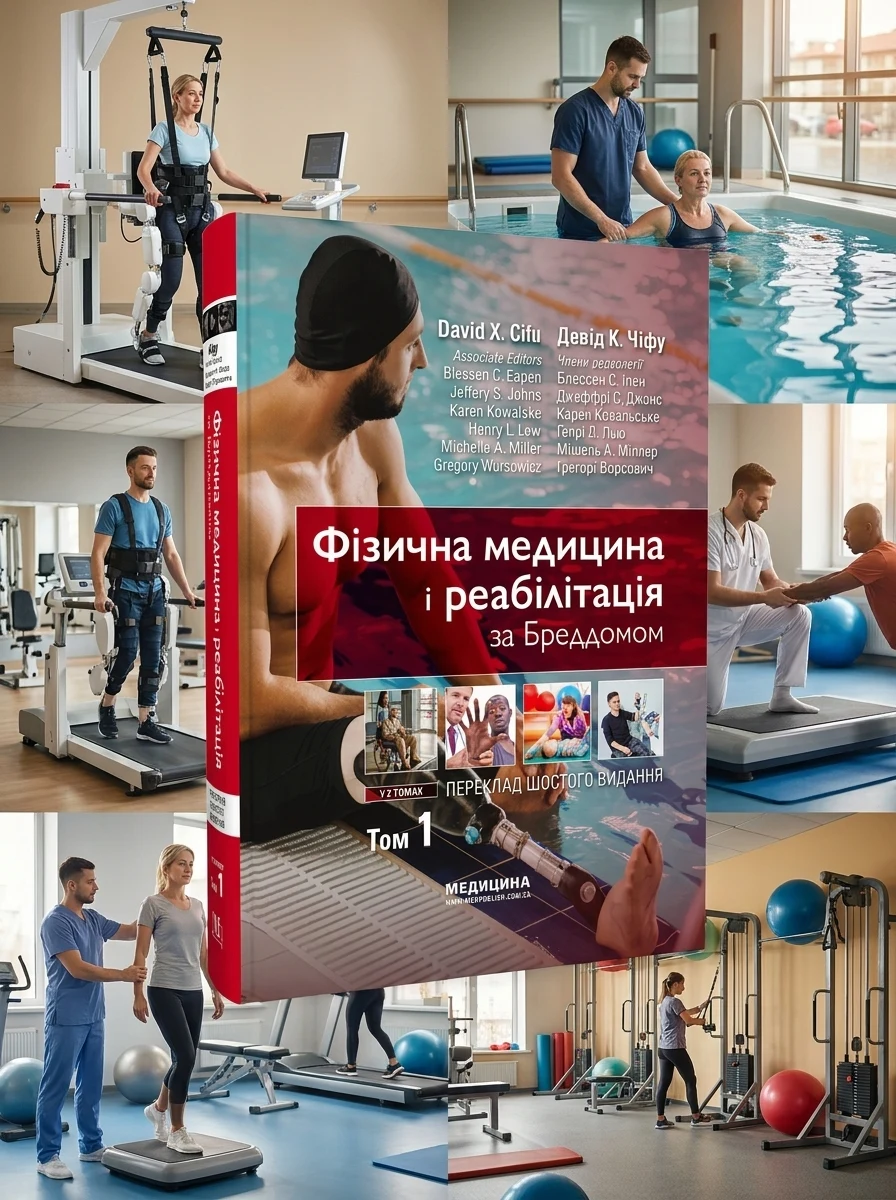 Фізична медицина і реабілітація за Бреддомом: 6-е видання: в 2-х томах — Девід К Чіфу, обкладинка
