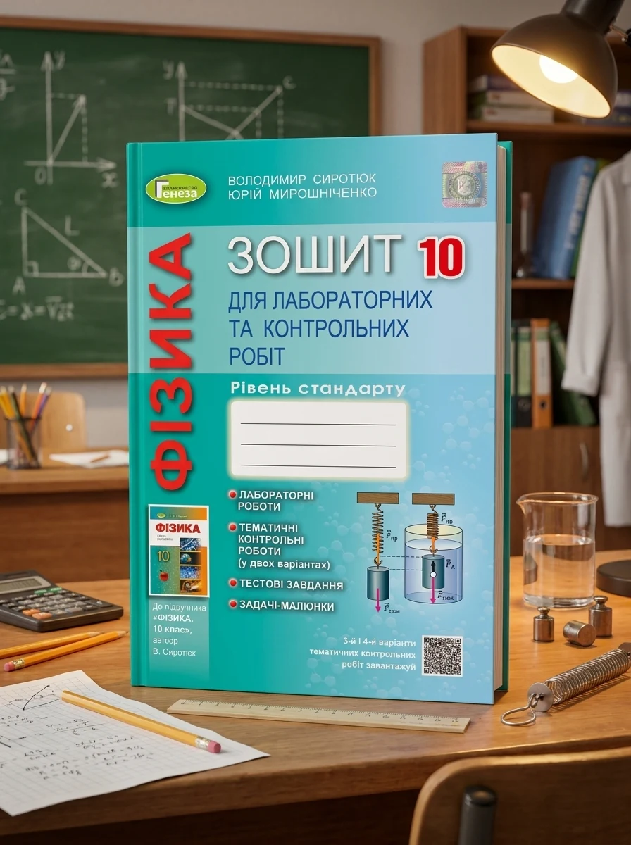 Фізика 10 клас. Зошит для лабораторних та контрольних робіт. Рівень стандарту — Вивчення мов