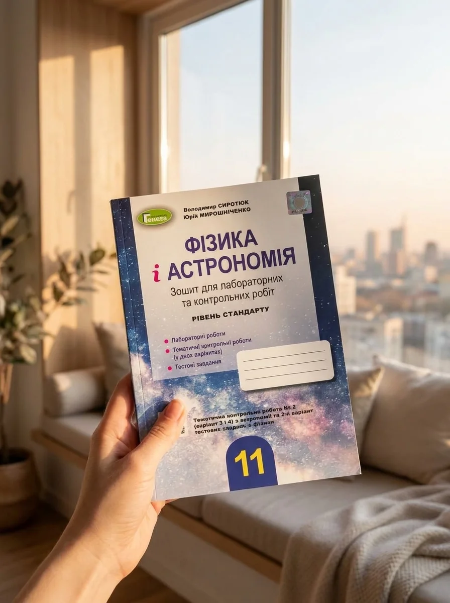 Фізика і астрономія 11 клас. Зошит для лабораторних і контрольних робіт. Рівень стандарту — фото 2