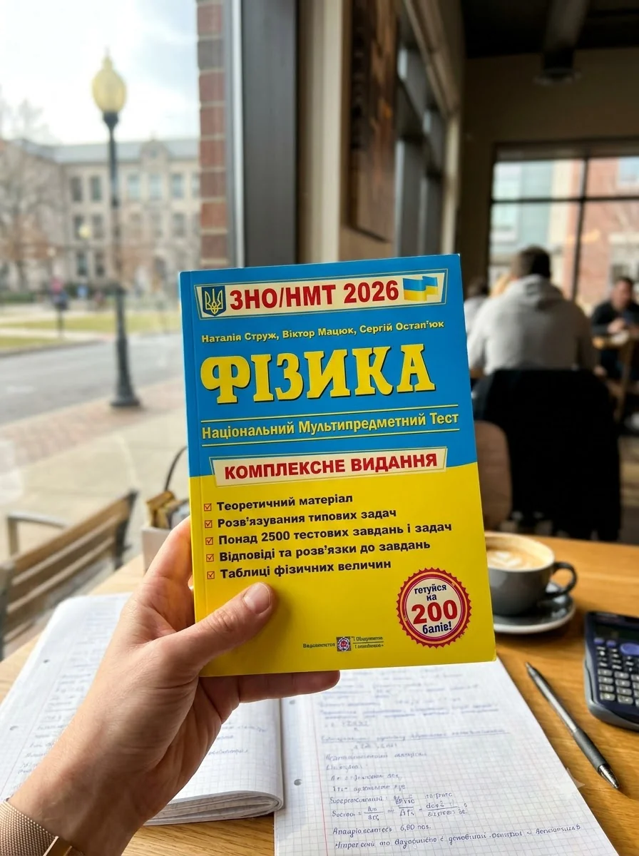 Фізика. Комплексна підготовка до ЗНО/HMT 2026 — Струж Наталія, обкладинка