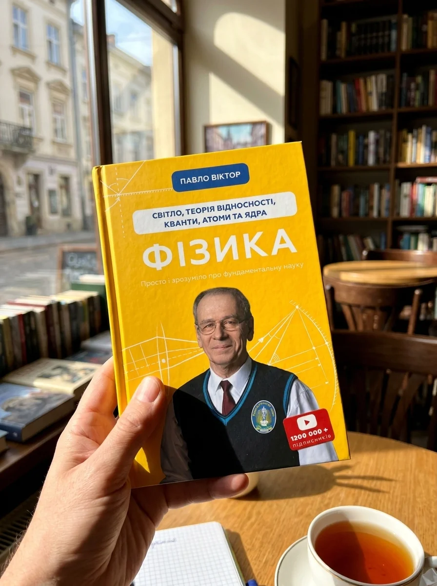 Фізика. Світло, теорія відносності, кванти, атоми та ядра — Павло Віктор, обкладинка