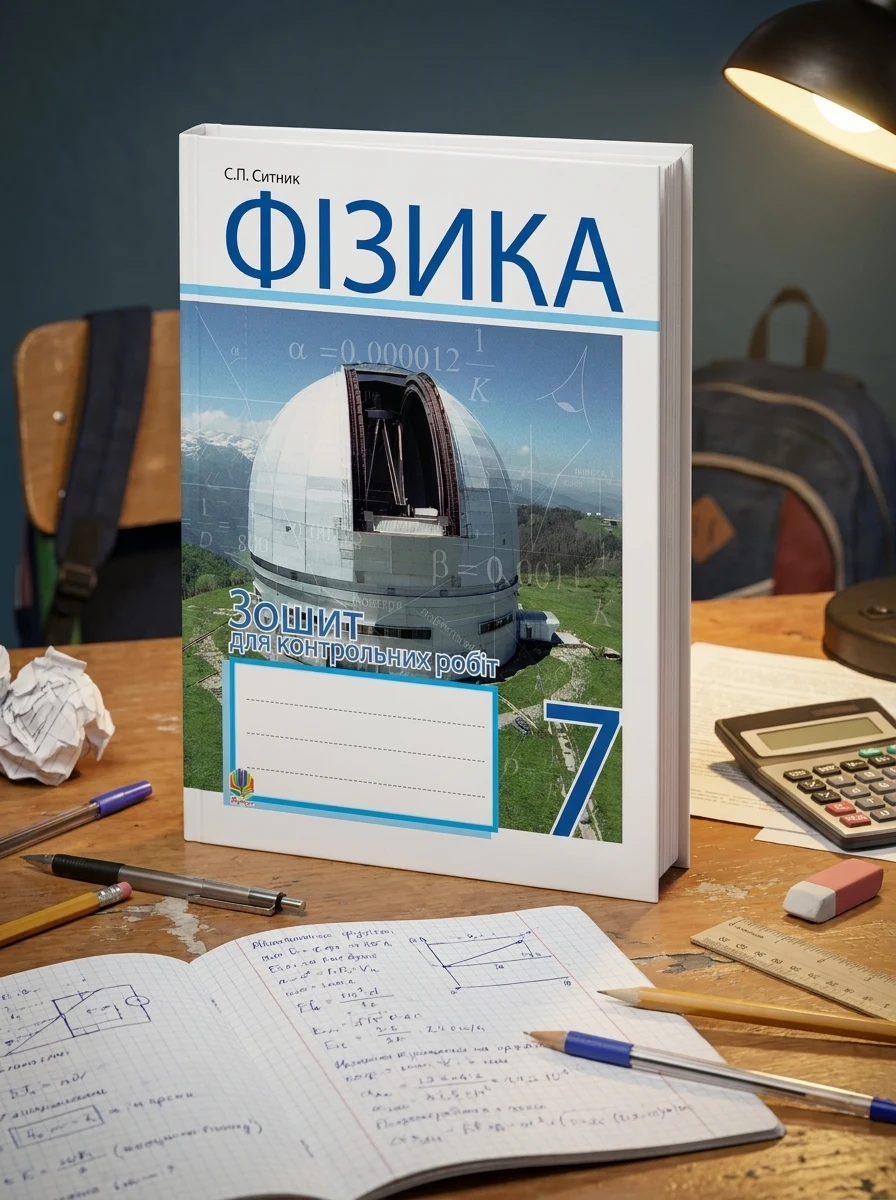 Фізика. Зошит для контрольних робіт. 7 клас — Дитяча література