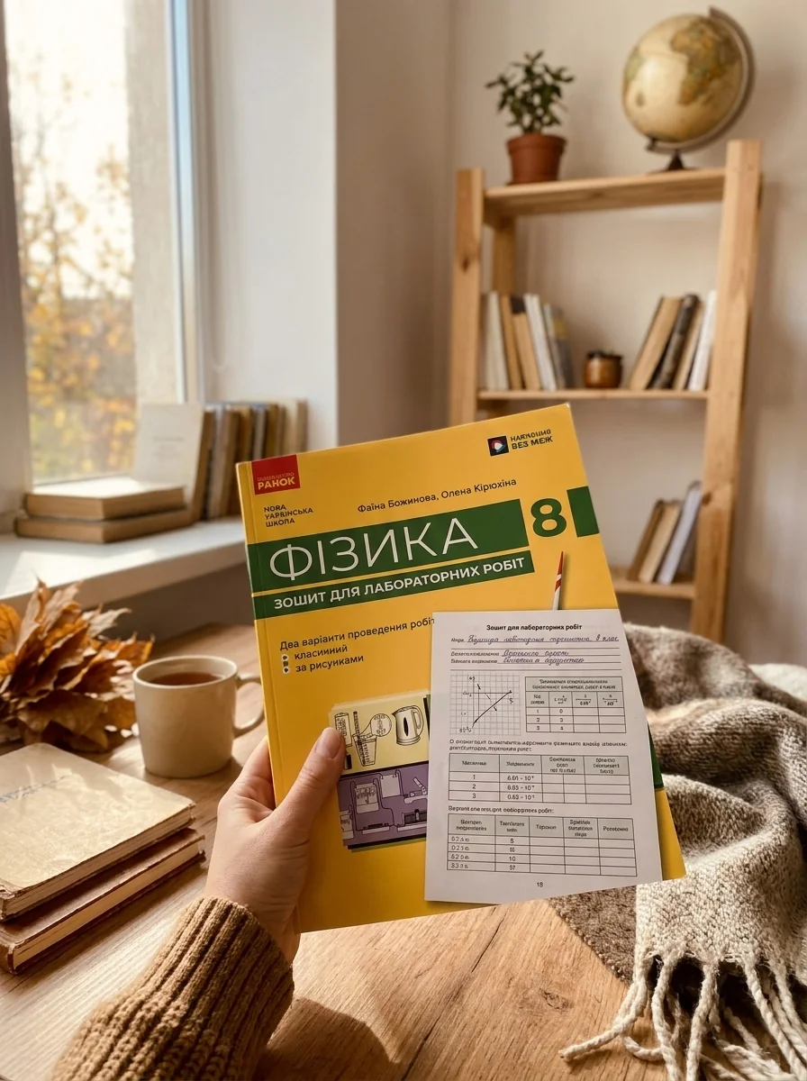Фізика. Зошит для лабораторних робіт. 8 клас — Дитяча література