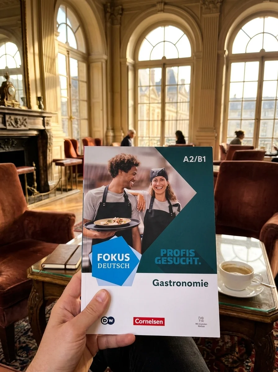 Fokus Deutsch A2/B1 Berufsfeld Gastronomie Kurs- und Übungsbuch Inkl. E-Book und digitalen Medien, обкладинка