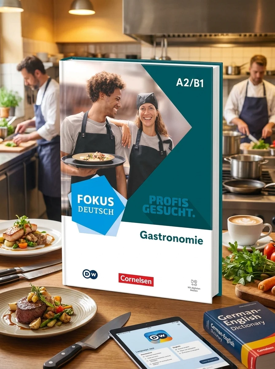 Fokus Deutsch A2/B1 Berufsfeld Gastronomie Kurs- und Übungsbuch Inkl. E-Book und digitalen Medien — Вивчення мов