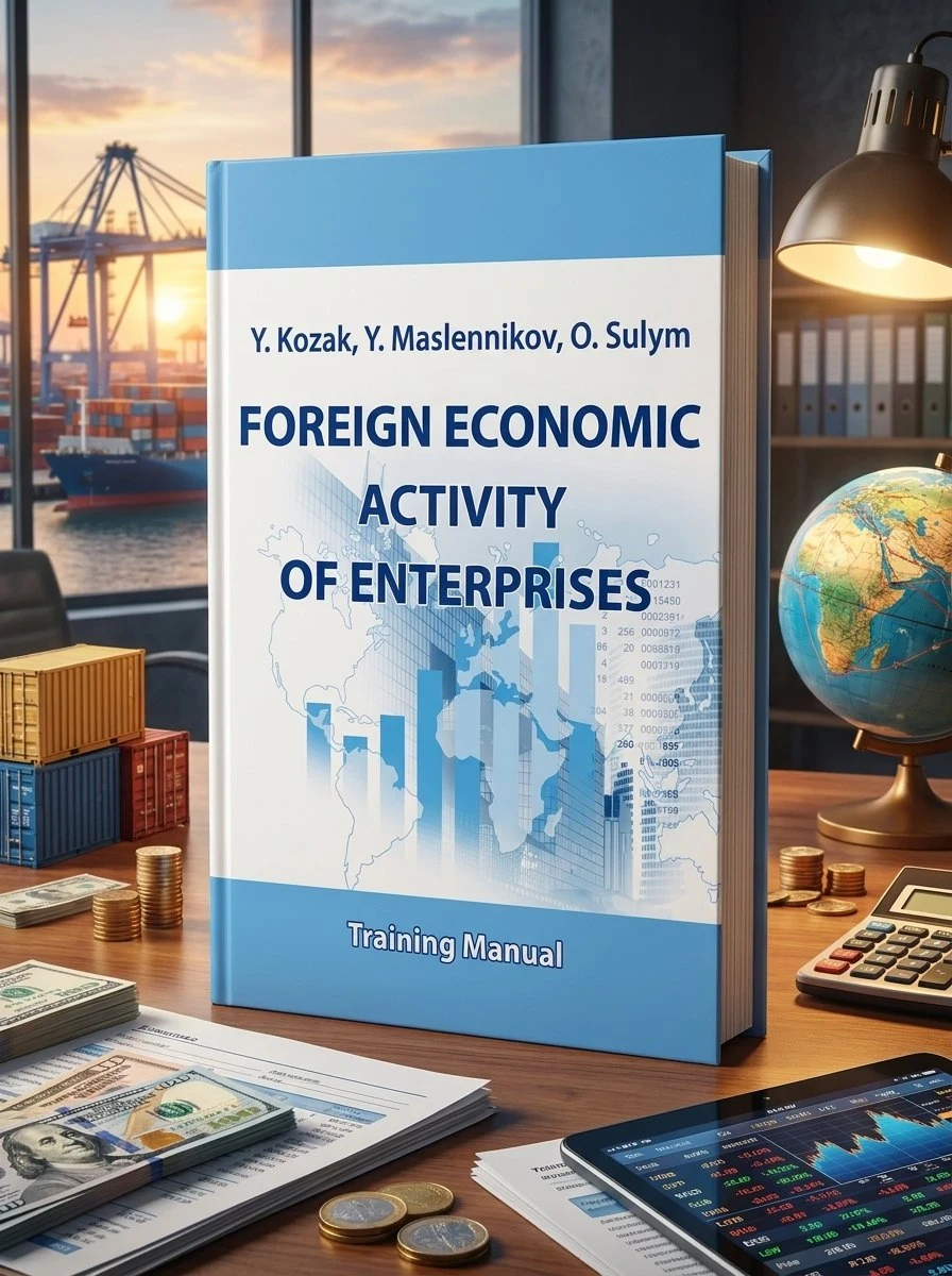 Foreign economic activity of enterprises: Training Manual — Kozak Y., обкладинка