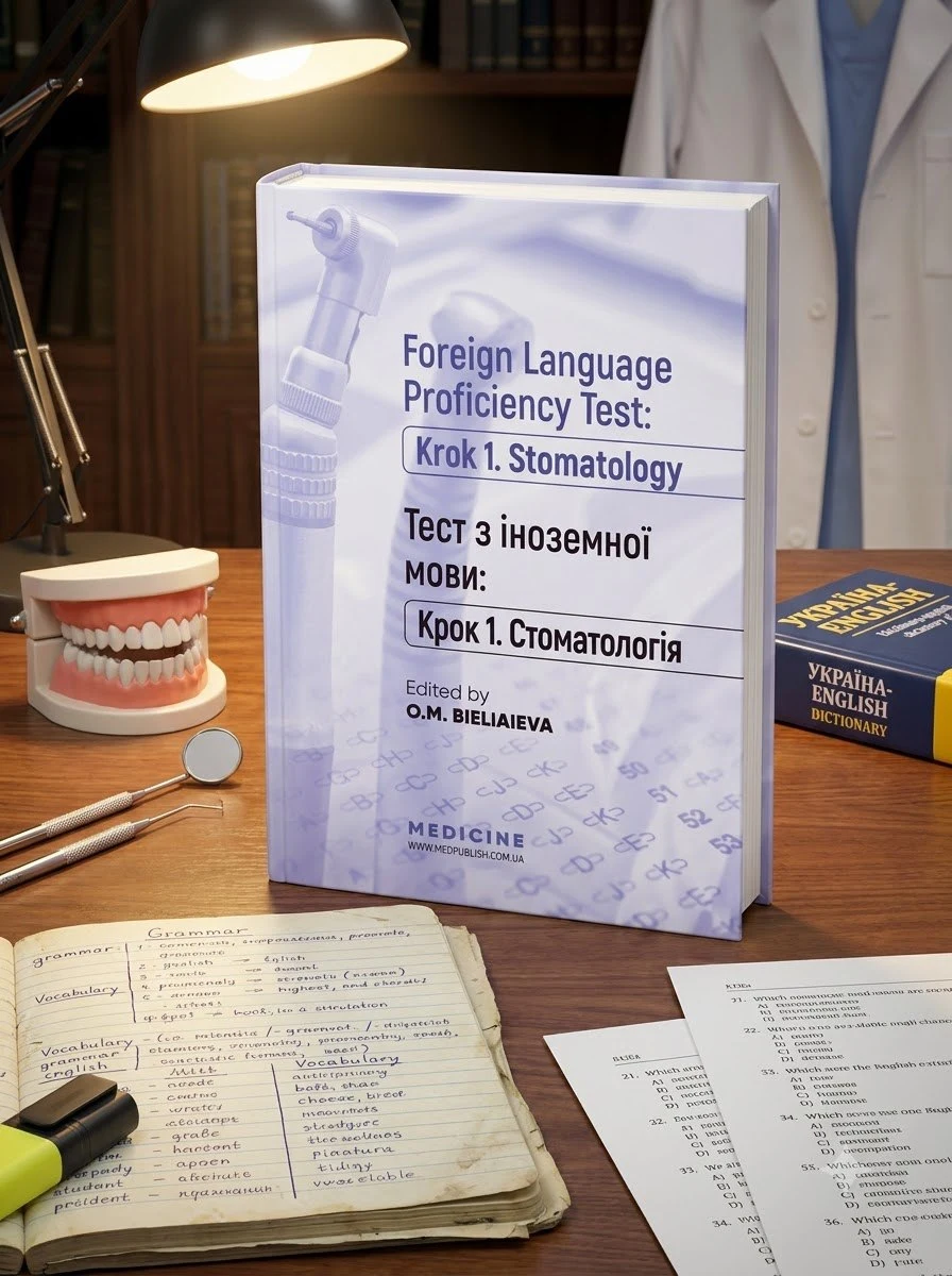 Foreign Language Proficiency Test: «Krok 1. Stomatology»: manual — O.M Bieliaieva, обкладинка