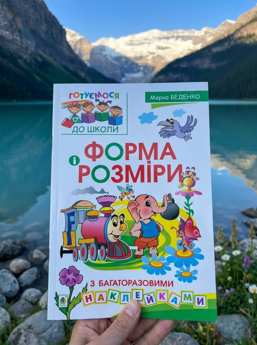 Форма і розміри з багаторазовими наклейками — Розвивальні книги