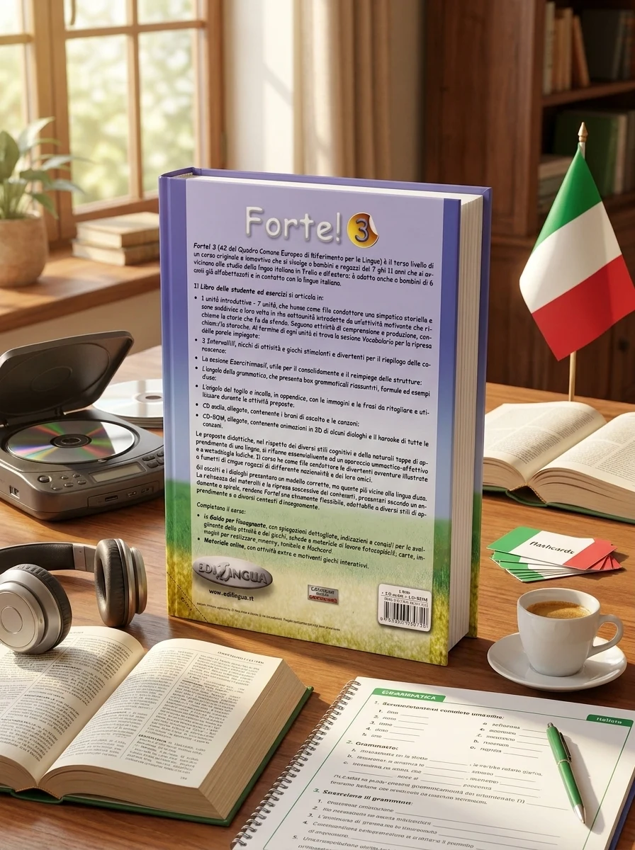 Forte! 3. Libro dello studente ed esercizi (A2) + CD audio