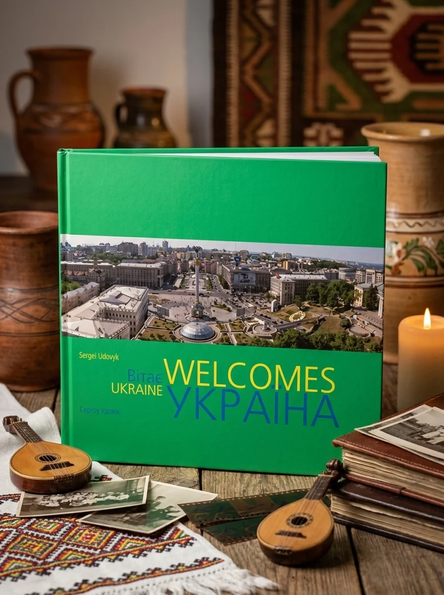 Фотоальбом "Україна вітає" — Історія та публіцистика