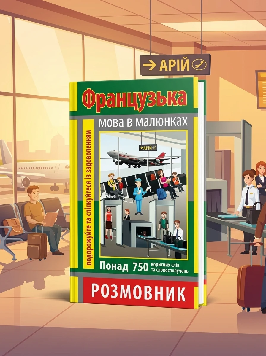 Французька мова в малюнках. Розмовник. 750 слів — Ольга Салко, обкладинка