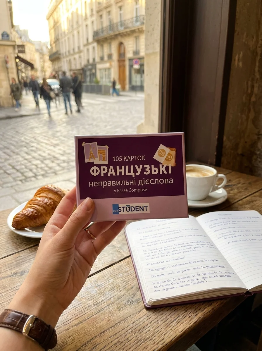 Французькі неправильні дієслова. 105 карток, обкладинка
