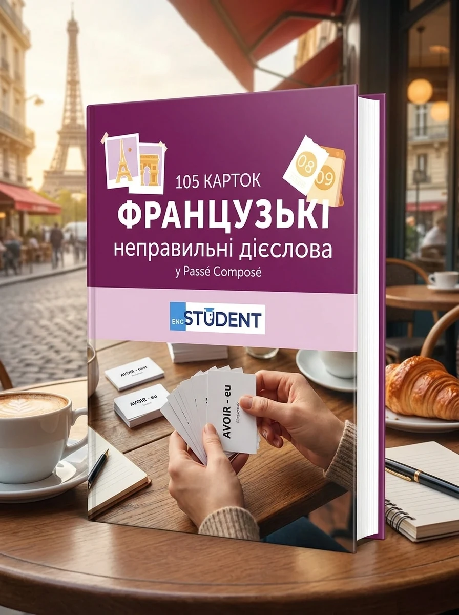Французькі неправильні дієслова. 105 карток, фото 2