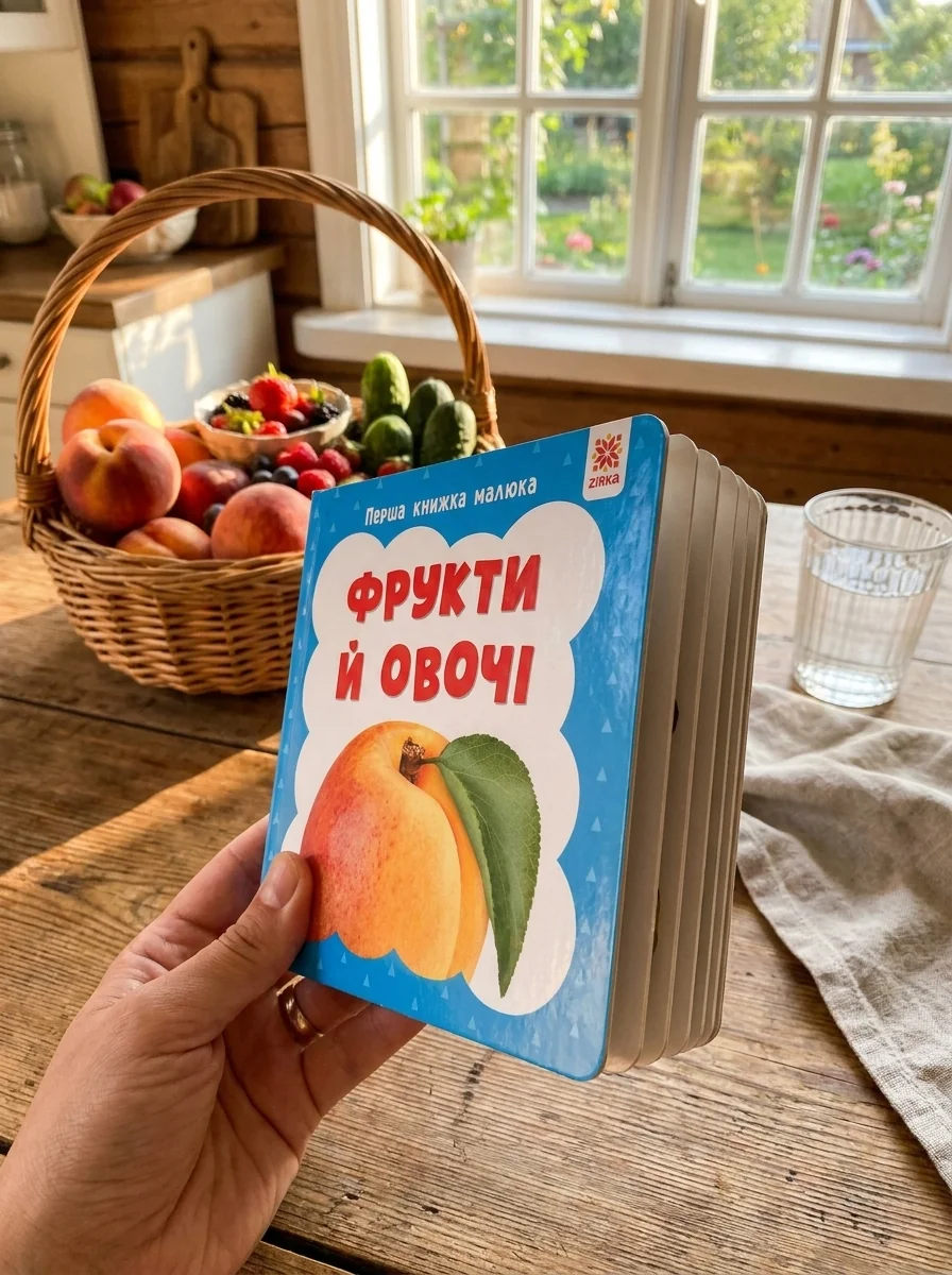 Фрукти й овочі. Перша книжка малюка — Дитяча література