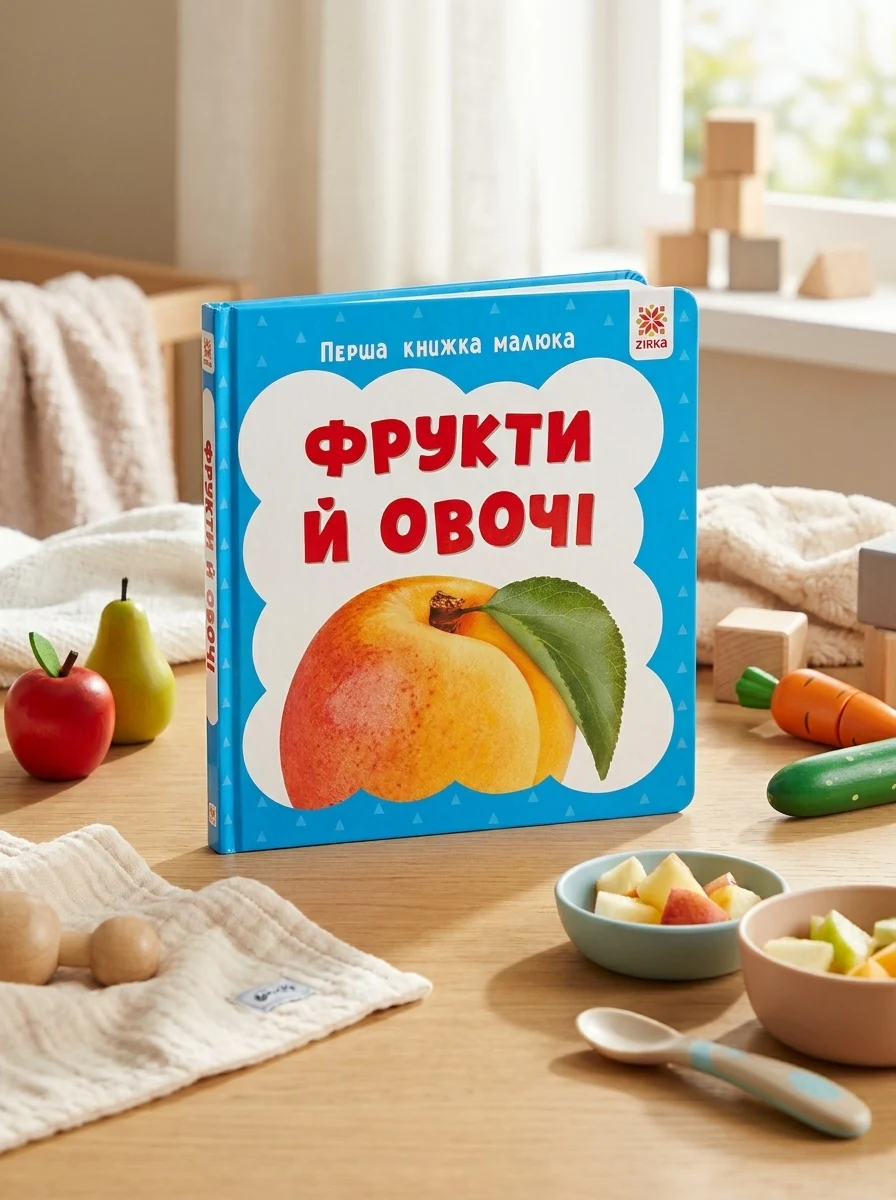 Фрукти й овочі. Перша книжка малюка, — Дитяча література